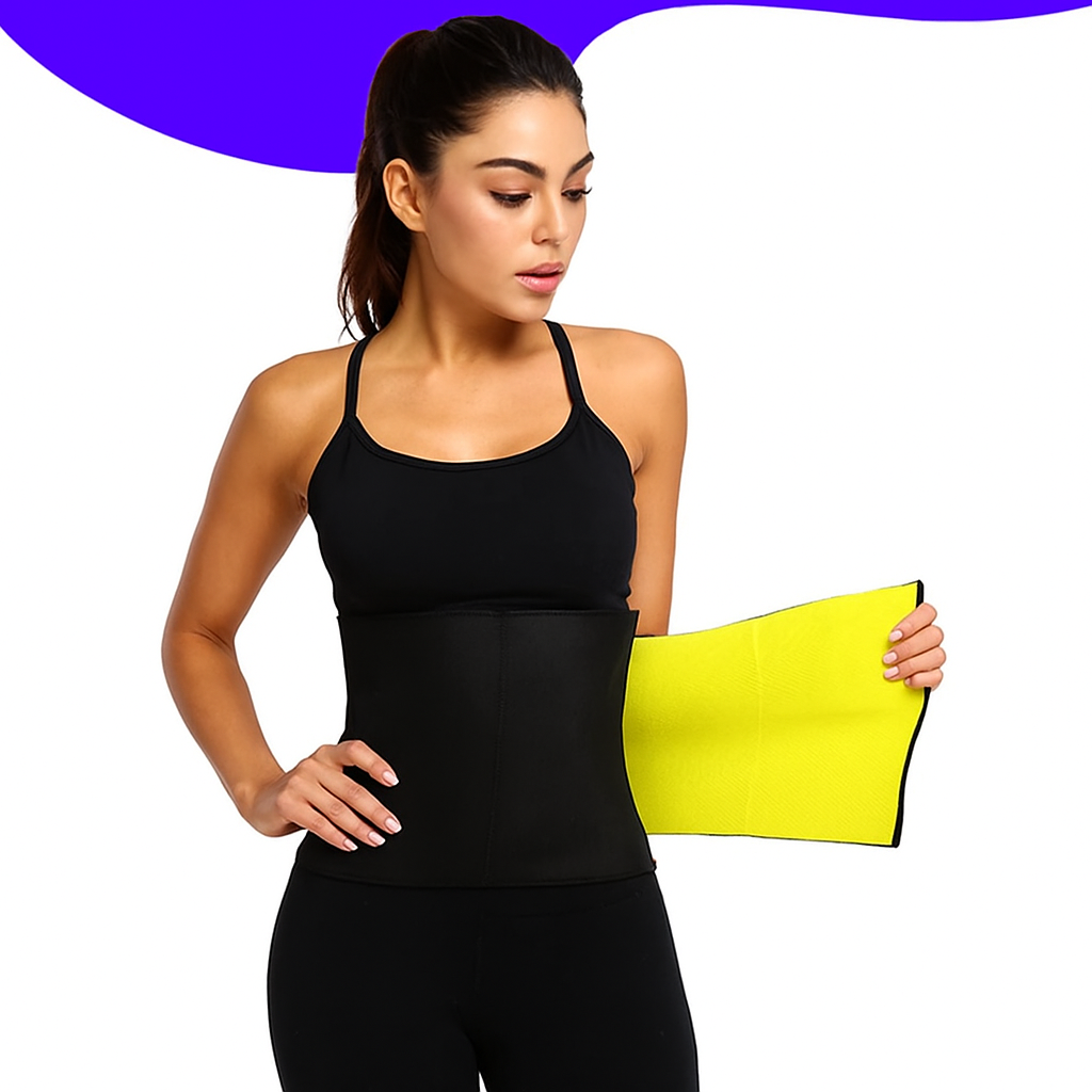 Slimming Sweat Belt – Unisex Fat Burner & Tummy Tuck Shaper | Hot Belt for Weight Loss & Waist Trimming (Free Size)