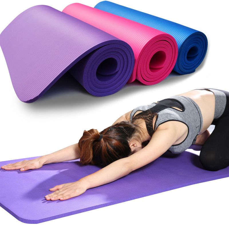 8mm Yoga Mat Extra Thick Non Slip Exercise & Fitness Mat for All Types of Yoga, Pilates & Floor Workouts, (72" x 24"W x 8mm Thick)