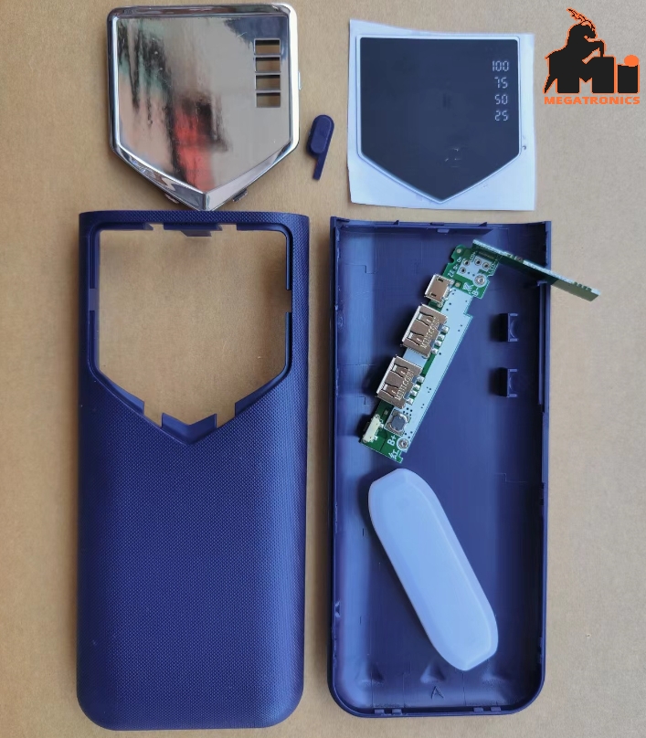 DIY PBC5 Power bank housing APCB 3 LED torch