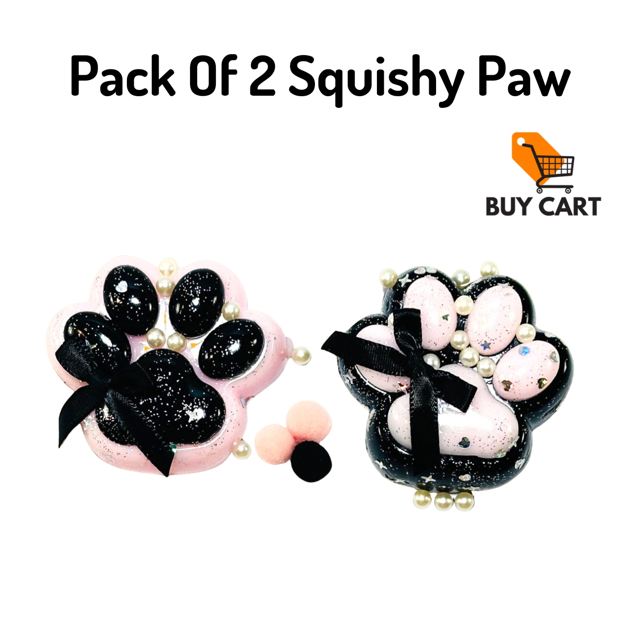 Squishy Paw – Cute Glitter Paw Stress Toys | Squishy toys | Squishy toys cat paw | Squishy toy | Squishy toys for girls cheap | Squishy toys big