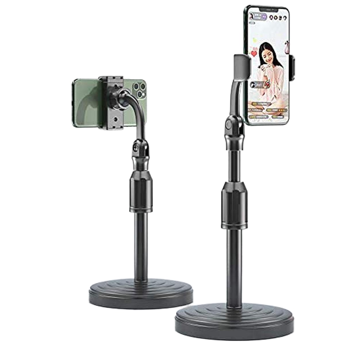 New Adjustable Mobile Phone Holder Stand for Desk, Multi-Position Mount for Live Streaming & TV Watching, Universal Clip Mount, Heavy-Duty Design