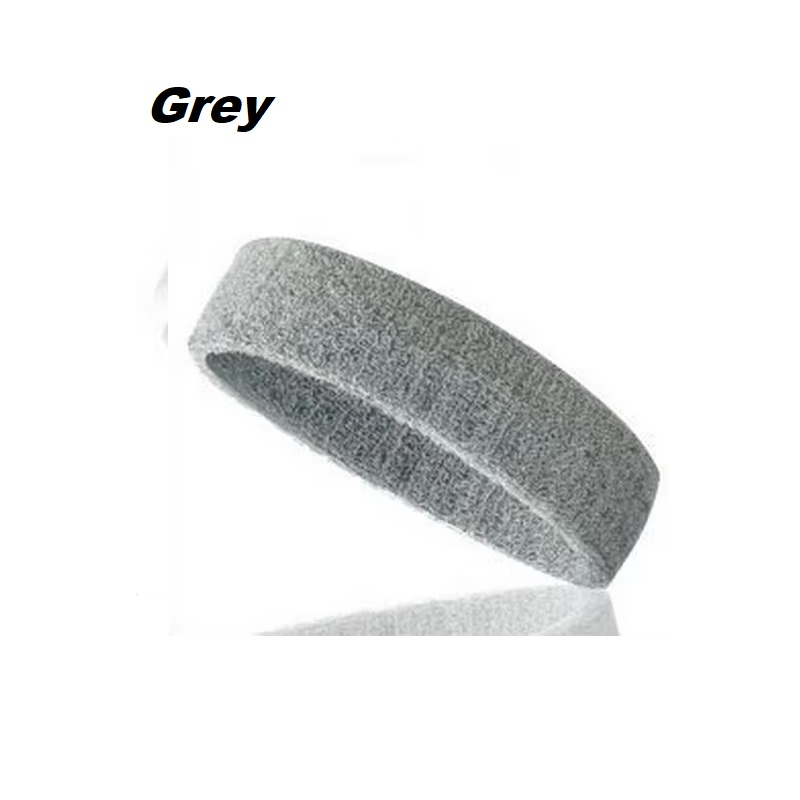 Headbands Tennis Running Unisex Athletic Basketball Head Gear - Black