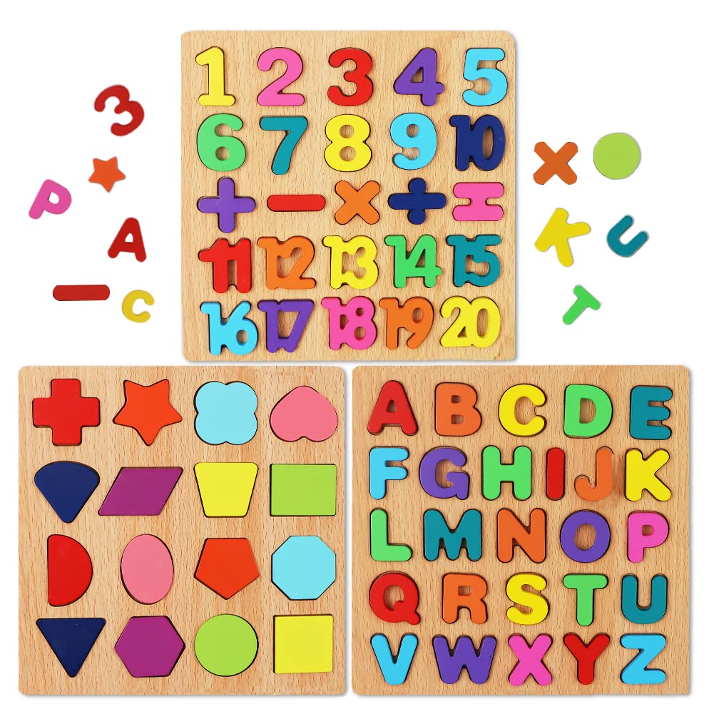 Wooden English Letters - English Counting Alphabets - Baby Learning - Kids Learning Toys