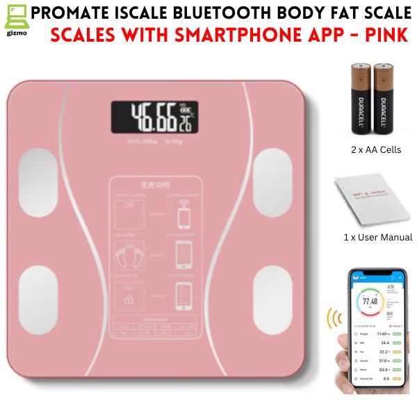 Upto 180kg Bluetooth Weight Machine With App - Smart Digital Body Weight Scale With Bluetooth Weighing Scale App & LED Digital Display -  Accurate Body Fat & BMI Measurement Through App - Weighing Machine & Weighing Scale For Household Use