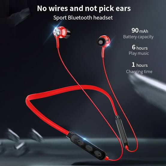 RNB Wireless Neckband Bluetooth Earphones | Magnetic Earbuds | HD Stereo Sound | Long Battery Life | Built-in Mic | Compatible with All Bluetooth Devices.