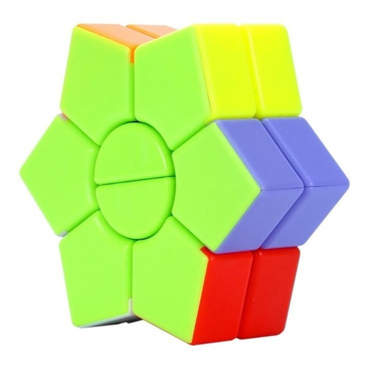 2-Layers Hexagonal SQ Star Shaped Speed Puzzle Magic Cube Twist Cube Toy
