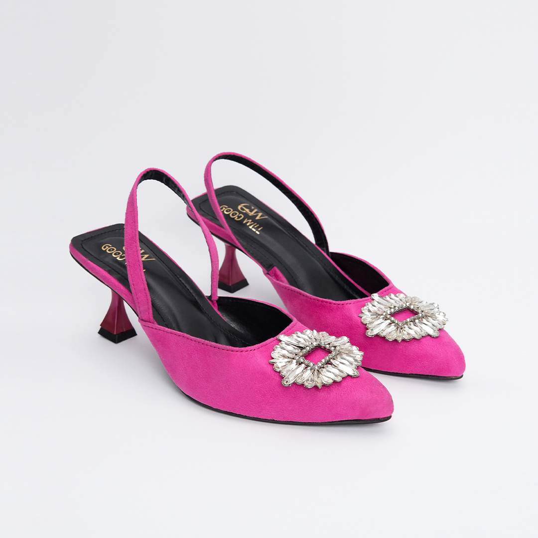 High heel sandals women's shoes green rhinestone wedding toe mules
