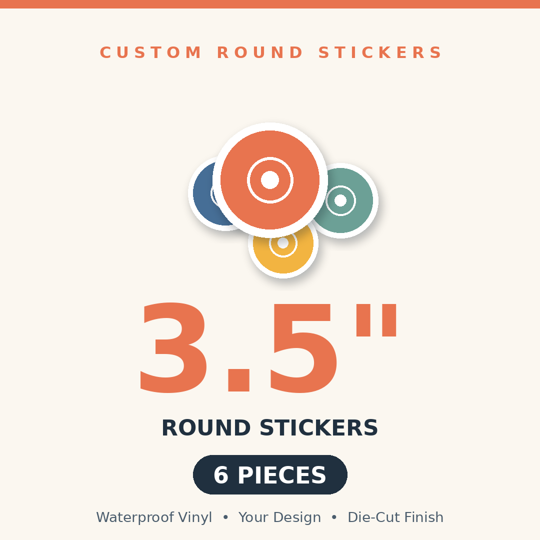 3.5 inch  - 6 Pcs
