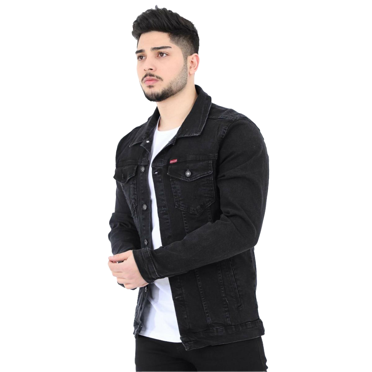 Men'S Denim Jacket Lycra Best Quality By Flashstores - Elevate Your Style With High-Quality Lycra Denim Jacket