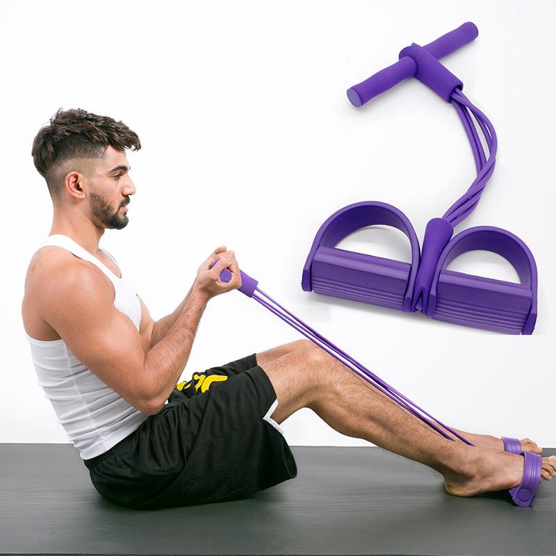 Pull Reducer Resistance Training Bands Tummy Trimmer Bally Fat Burner Body Exerciser Weight Loss Home Gym Home Workout Arm Muscle Builder Double Pull Rope Body Trimmer Pedal Exerciser Yoga Crossfit Exercise Arm Exercise Tummy Body Building Training Unisex