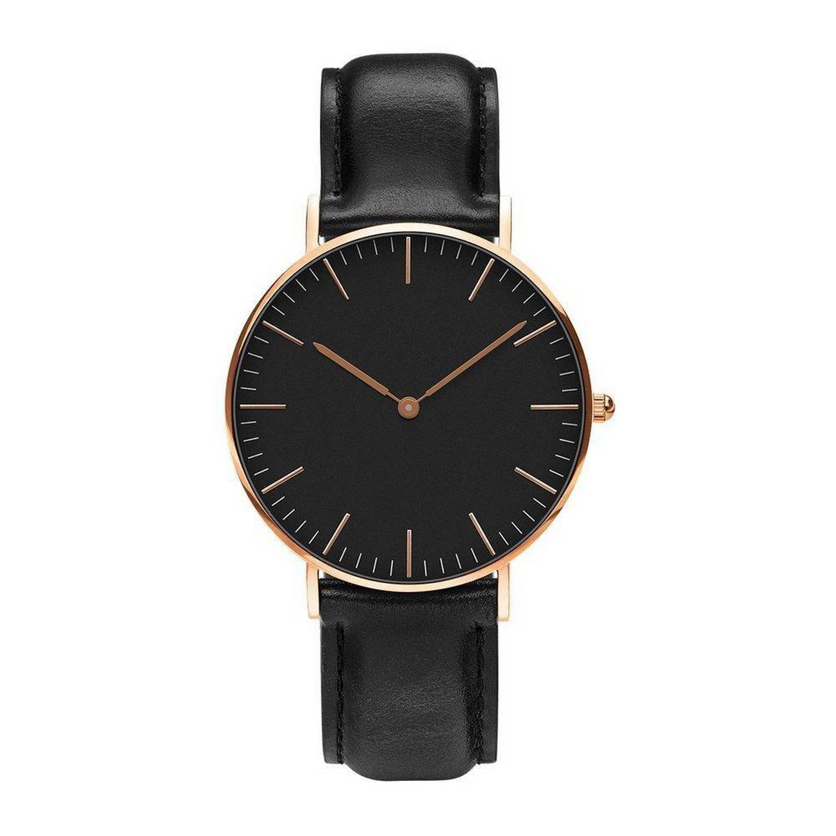 Buy men watches black leather strap Online at Best Price in