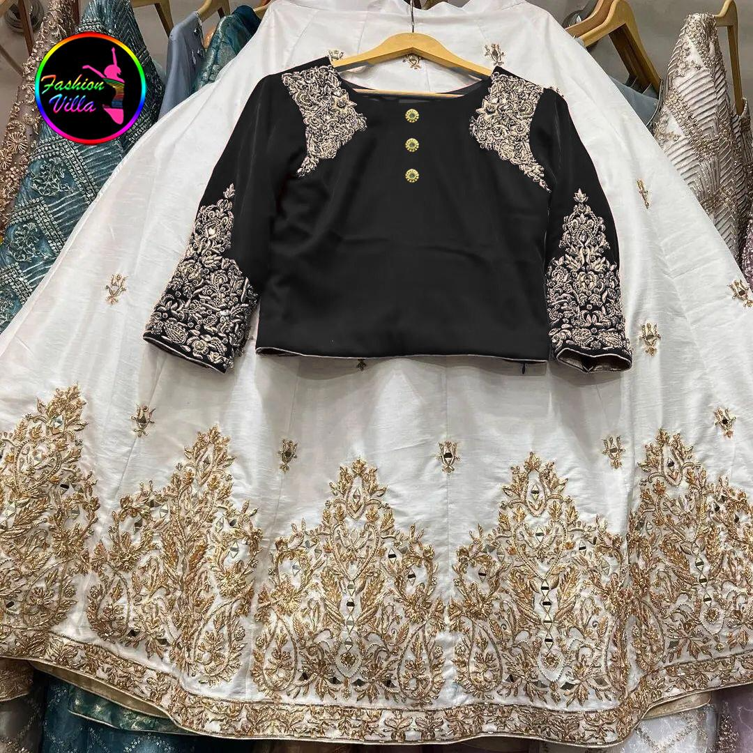2Pcs Suit For Women Stitched/Ready To Wear 2Pcs Lehnga Choli For Girls/Eid Collection For Women