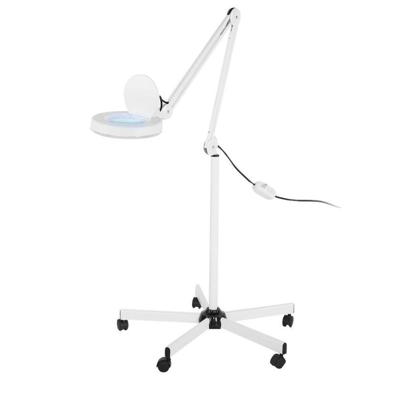 Lighted Magnifier On Floor Stand Shelly Lighting