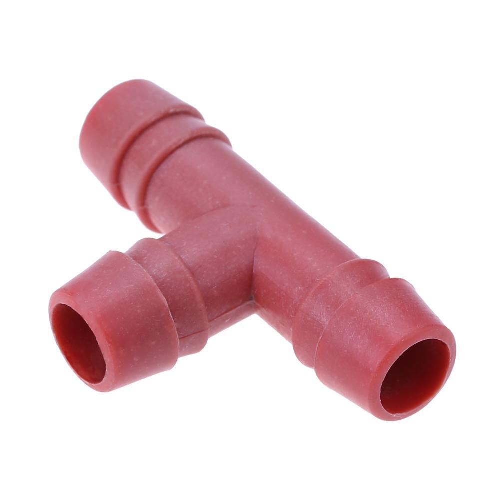 Plastic Tee Bird Rabbit Drinking Waterer Pipe Red Tee Pipe Chicken