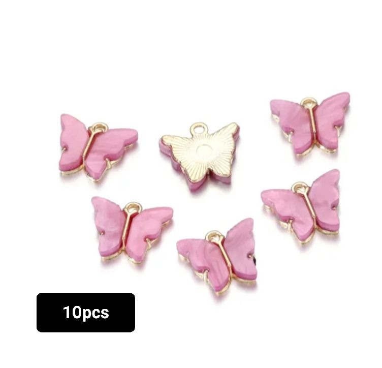 Butterfly Charms For Jewelry Making HOTTEST SALE 10pcs/lot High Quality Acrylic Butterfly Charms For Jewelry Making Bracelet Making Charms DIY Animal Pendant Handmade Jewelry For Necklace Bracelet By SAMS