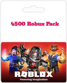4500 Robux Pack For Roblox Buy Online At Best Prices In Pakistan Daraz Pk - primary pack 5 roblox
