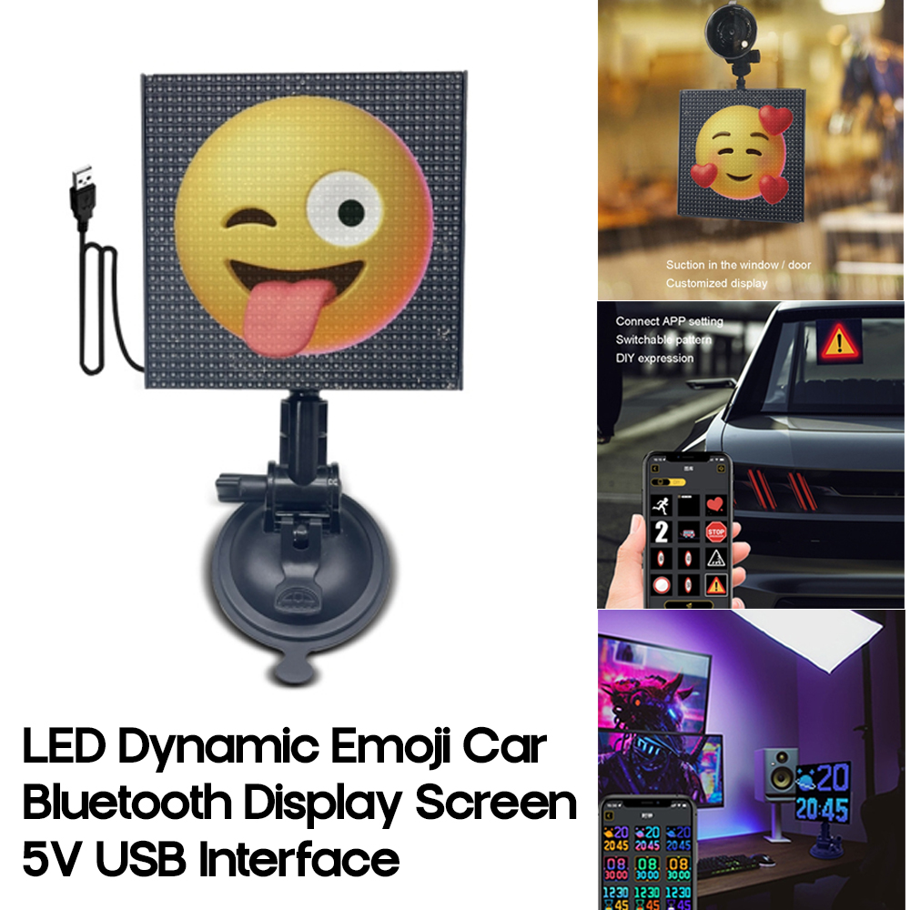 Set Expression Display Led Screen Panel Led Wall Intelligent Car Screen Led Pixel Screen USB Interface