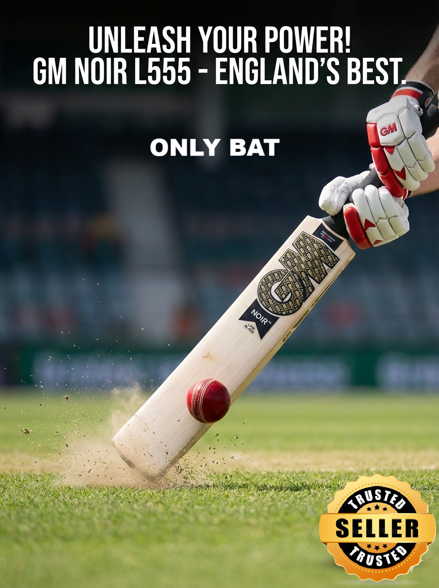 GM Kashmiri Willow Hard Ball Cricket Bat | Professional Grade Cricket Bat | Kashmir Willow Cricket Bat | Black Edition | Hard Tennis Ball Bat | Premium Cricket Equipment