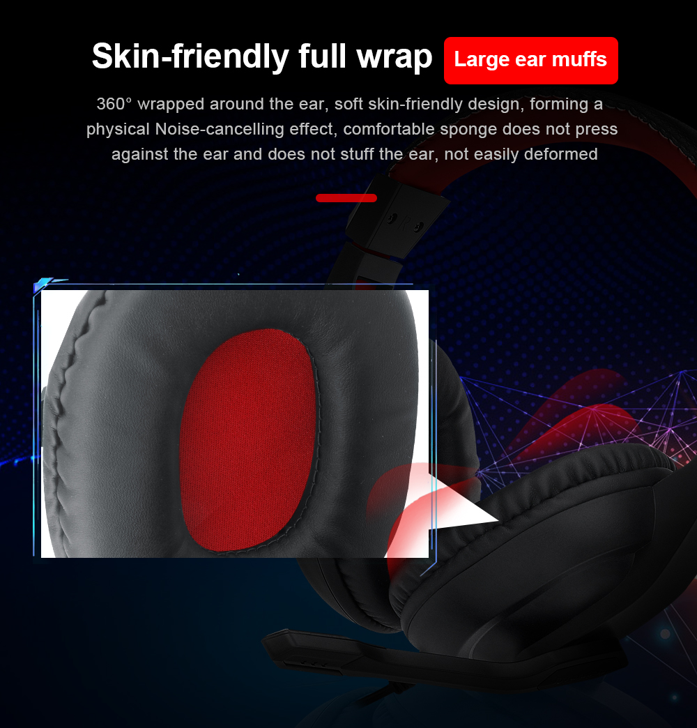 Redragon H120-RGB Ares RGB Gaming Headset with Mic 40mm Drivers 11 1eed79ceef4ee1edf16341549446d253