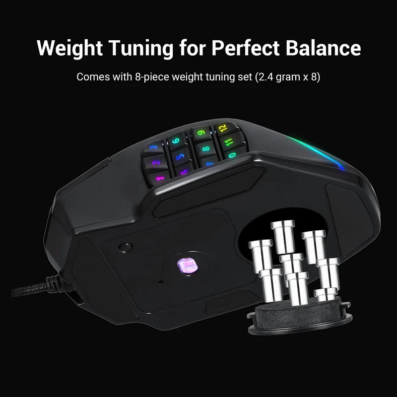 Redragon PERDITION 4 M901-K-2 Wired Gaming Mouse RGB with 19 Programmable Buttons 13 1ef3eccf543fd6b3f69b18a5eb5ea3ac
