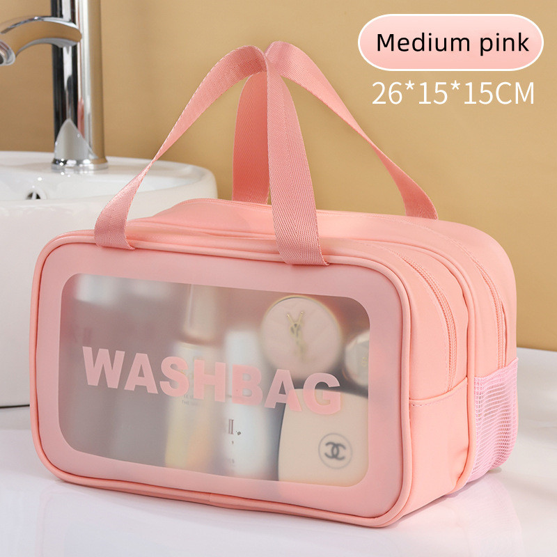 Women Portable Travel Wash Bag Female Transparent Waterproof Makeup Storage Pouch Large Capacity Cosmetic Organizer Beauty Case