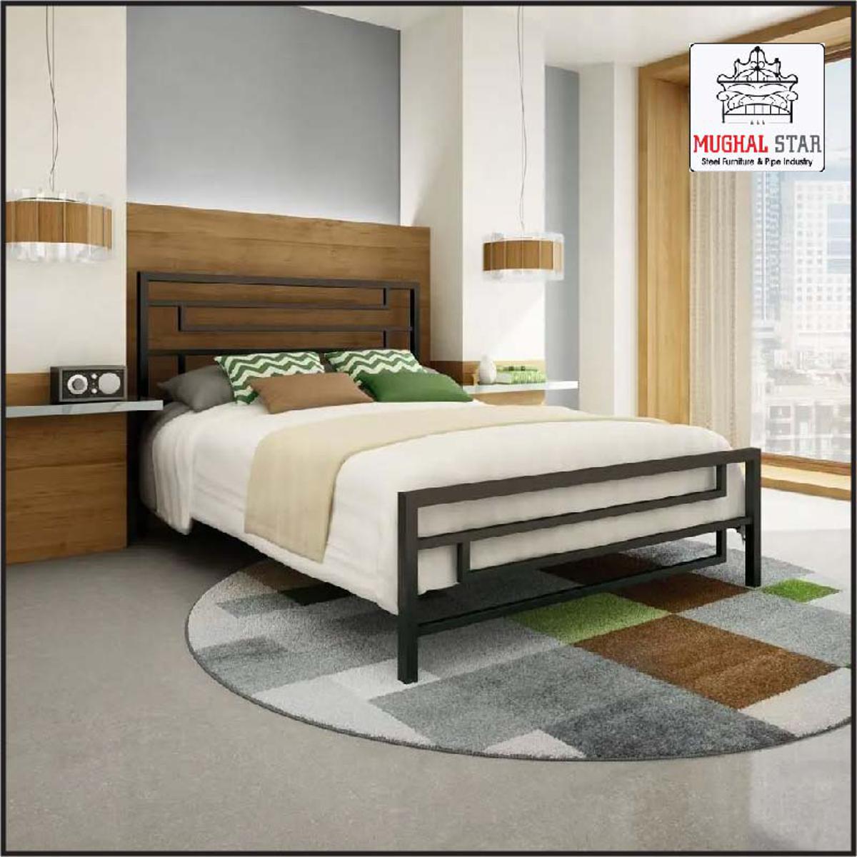 Antique Bed, Iron Bed, Double Bed, Metal Bed, Mughal Star Steel Furniture