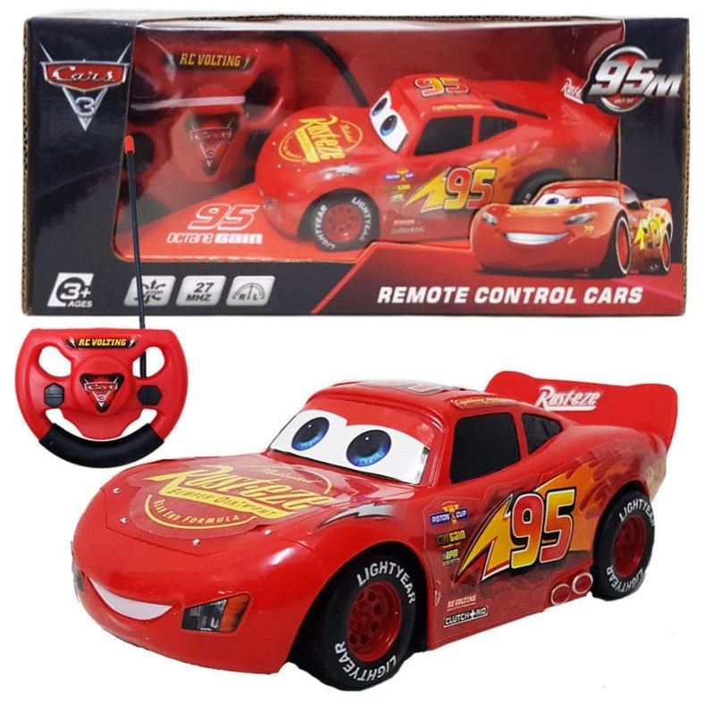 DISNEY PIXAR LIGHTNING MCQUEEN RADIO REMOTE CONTROL CAR RC VEHICLE KIDS TOY
