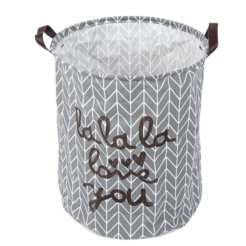 Collapsible Laundry Hamper Round Cotton Linen Laundry Basket Large Storage Bin For Kids Room And College Dorm Gray Buy Online At Best Prices In Pakistan Daraz Pk