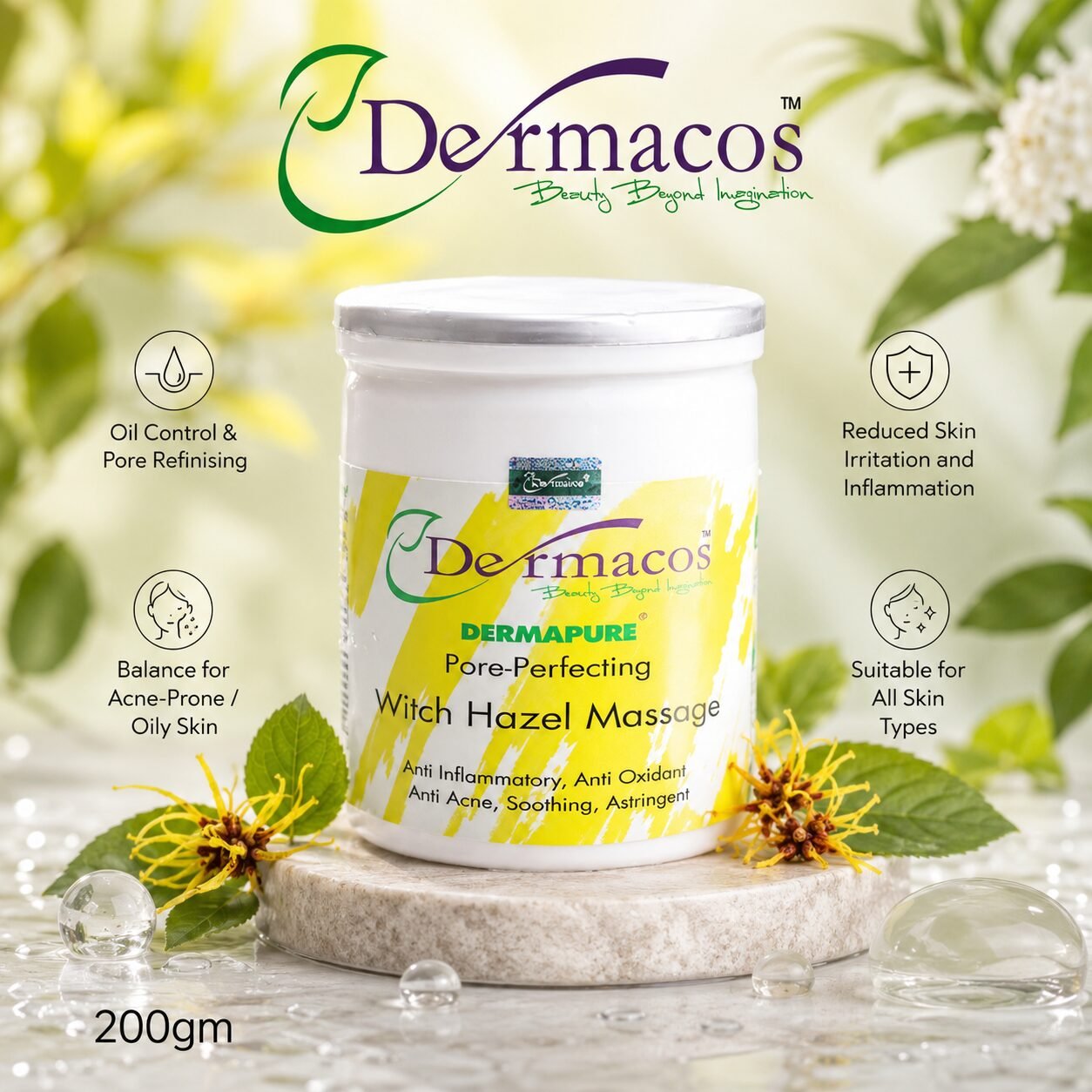 Witch Hazel Massage (200gm) | Moisturising Skin Care