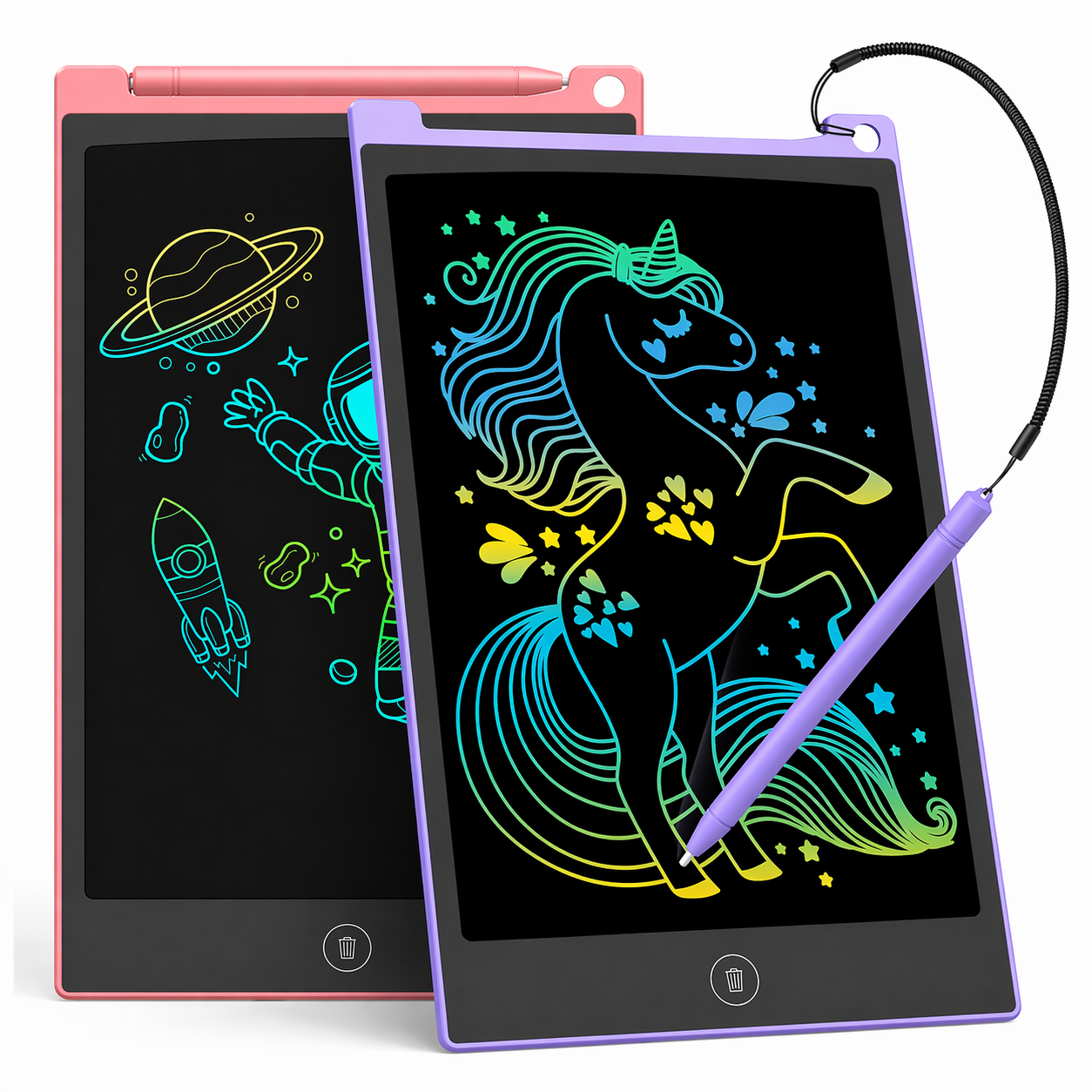 ZnG Traders Colorful LCD Writing Tablet for Kids | Unisex Educational Drawing Pad | Portable Travel-Sized Doodle Board for Ages 3-8 price in Pakistan