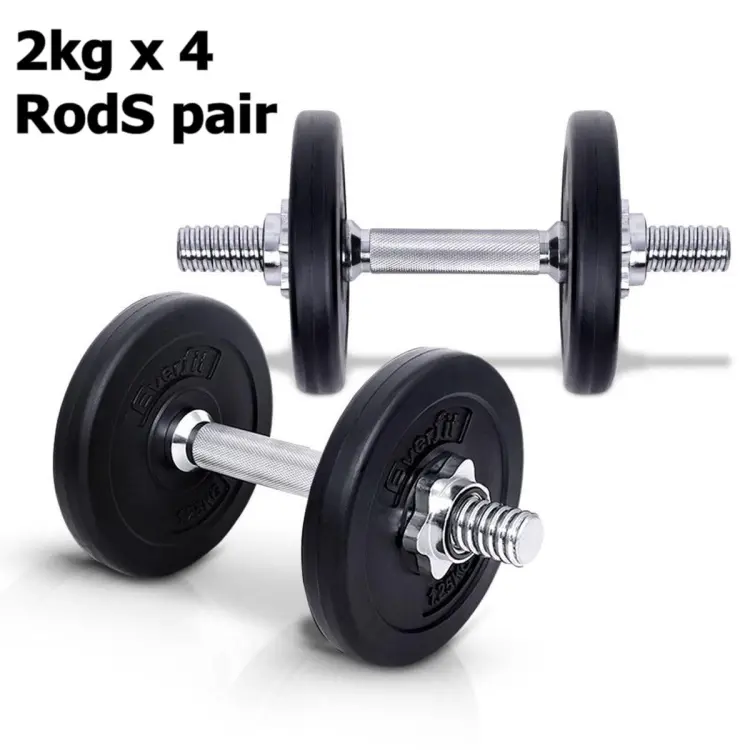 Rubber adjustable online dumbbells