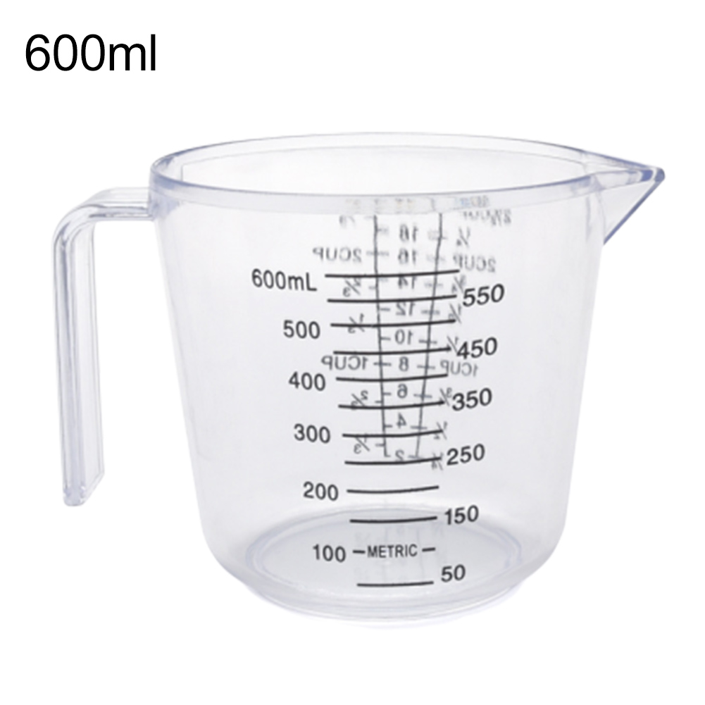600Ml Handle Measuring Cup Mug Measurement Jug Plastic 1-Pcs