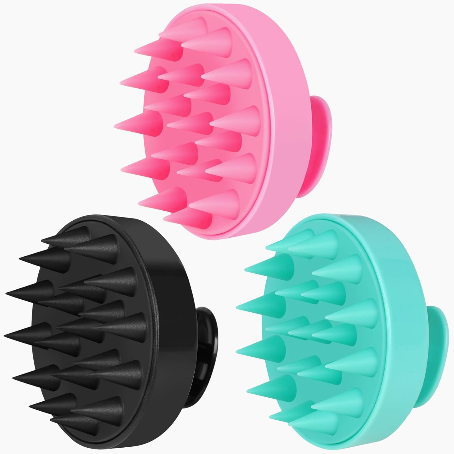 Shampoo Massager Brush Scalp Hair Scrubber with Soft Silicone Bristels For All Type Of Hairs Straight Curly Wet Dry For Men Women Children price in Pakistan