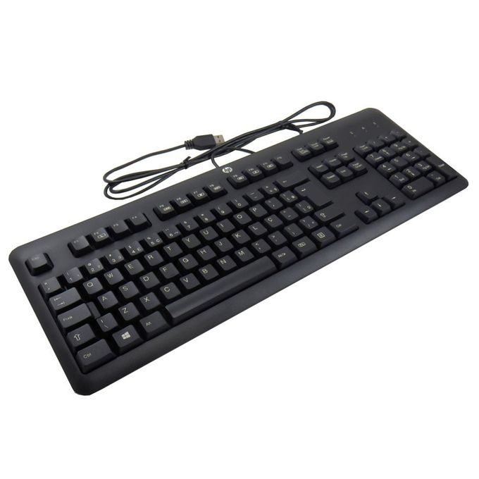 Keyboard (wired) for pc & laptop 100% orignal HP & DELL  USB Slim Business Keyboard