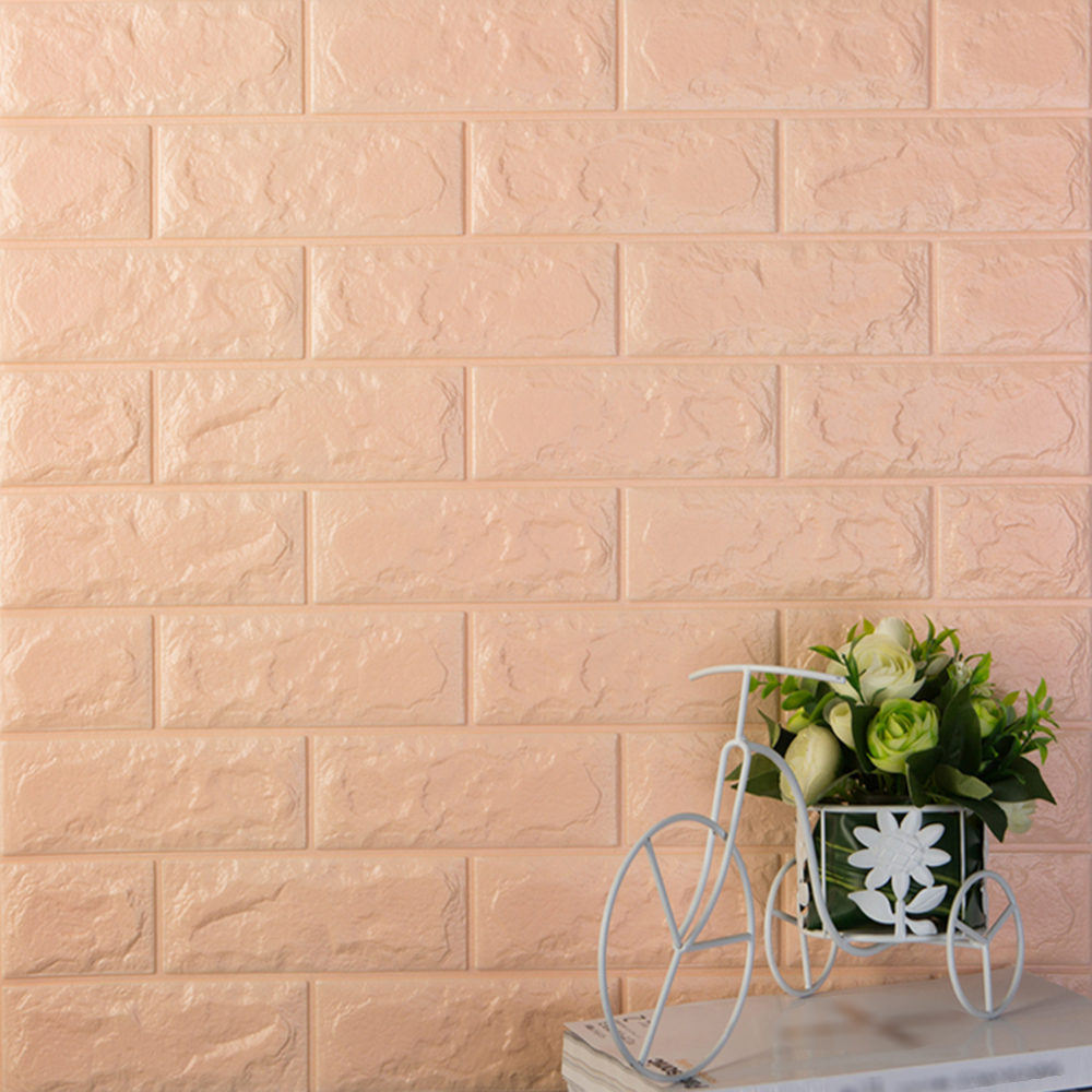 [1PCS] 3D Brick Stone Wall Sticker SelfAdhesive Foam Wallpaper Panels