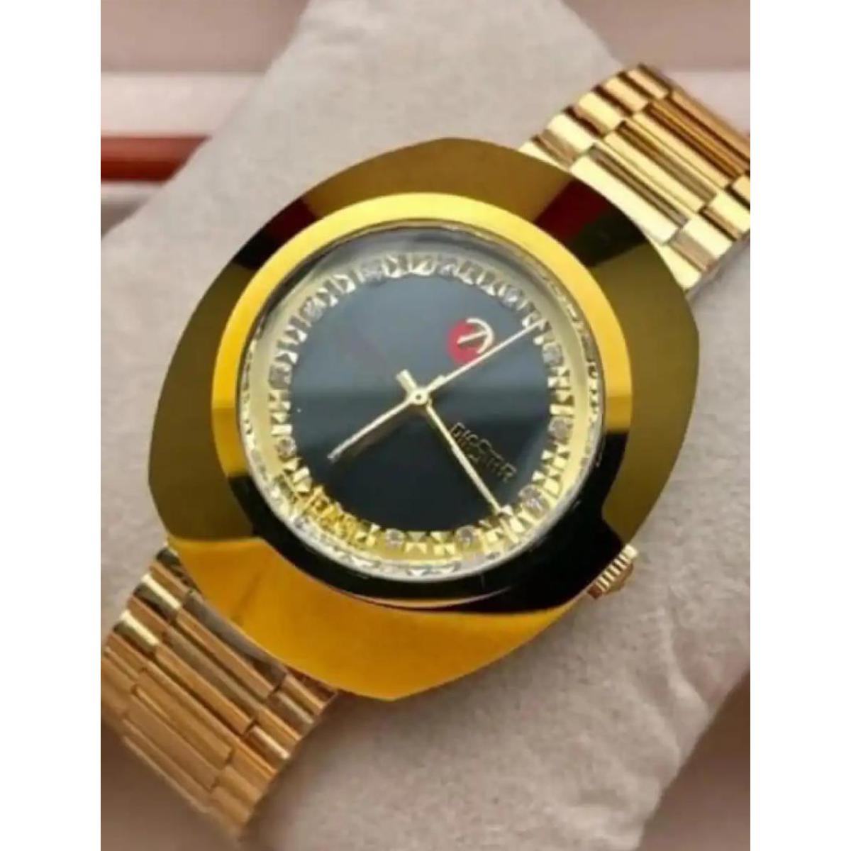 Luxury Black/Gold Tourbillon Mechanical Waterproof Wrist Watch Gift For Family & Friends