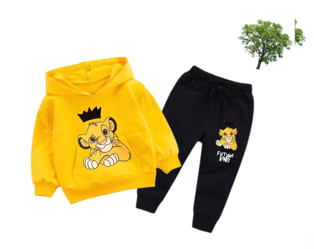 winter Hello simba Future King Printed Kids Hoodie track Suit Desinge 1 Daraz.pk