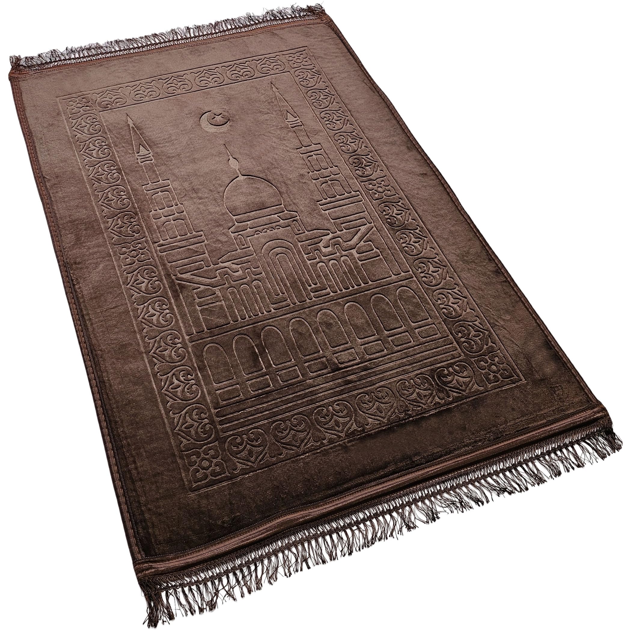 Velvet Foamy Janamaz Prayer Rug - Big Size | Daraz.pk