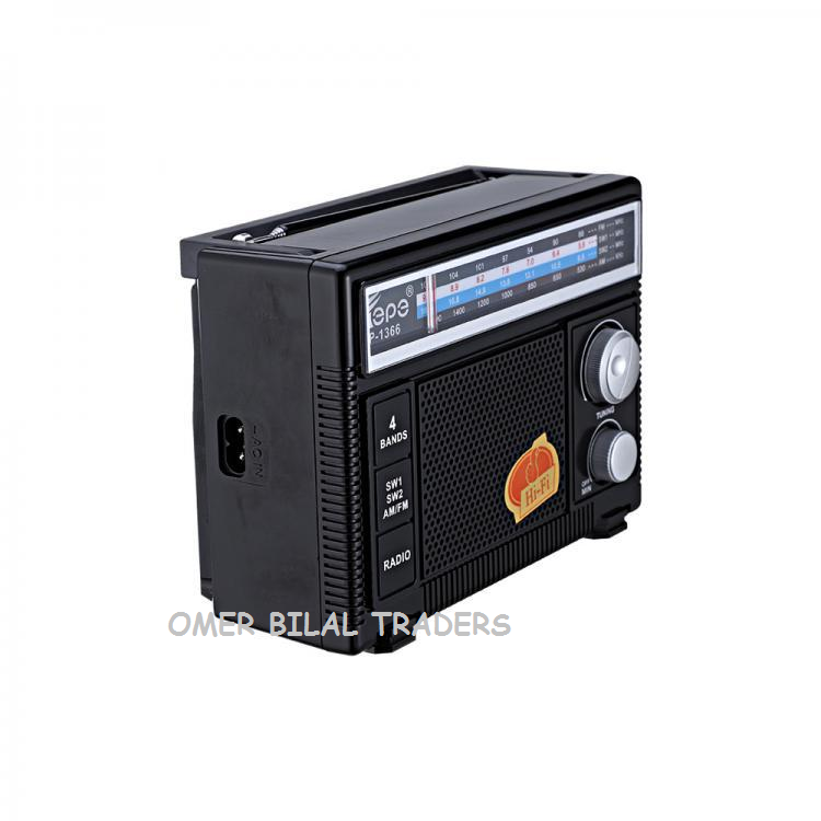 Portable 4 BAND AC/DC RADIO (AM/FM/SW1/SW2) Outdoor Radio Speaker