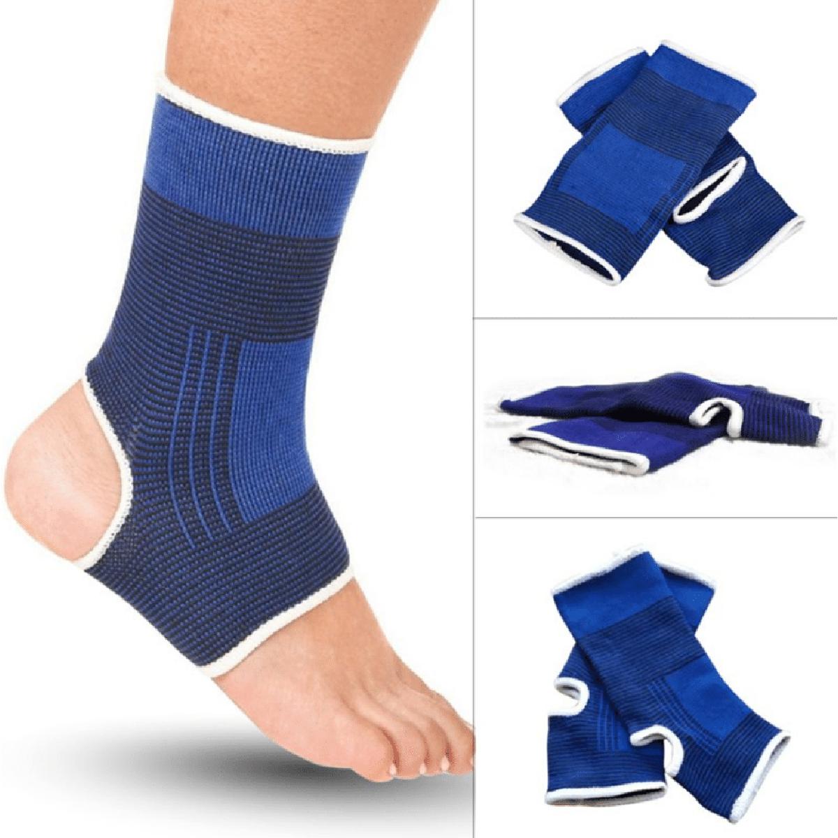 DM Ankle foot Pad Protector Elastic Guard feet Support Brace Sports Bandage Ideal For Fitness,Weight Lifting Tendonitis, Tennis , Hand Treatment - Reduce Joint Pain Gym Exercise Pain Relief Pad For Men,Women,Boys&Girls