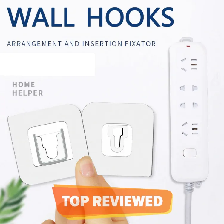 3 Pair Double-sided Adhesive Wall Hooks Suction Cup Hooks stick
