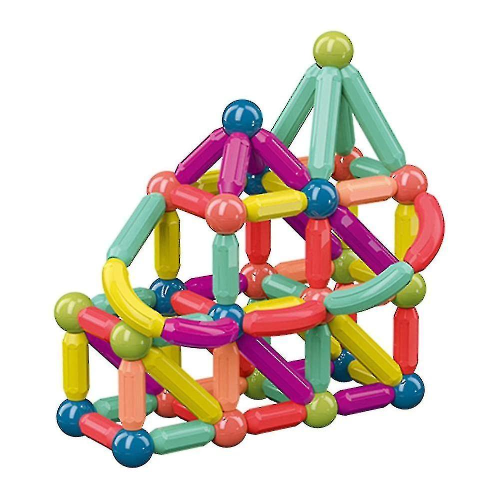 Magnetic Building Sticks and Balls Blocks Toy, Magnetic Bar, Stem Educational Construction Toys, 3D Magnet Building Puzzle Toys Gift for Kids Boys, Girls and Toddler Educational Learning  25 pes - 36 pes - 42 pes - 64 pes