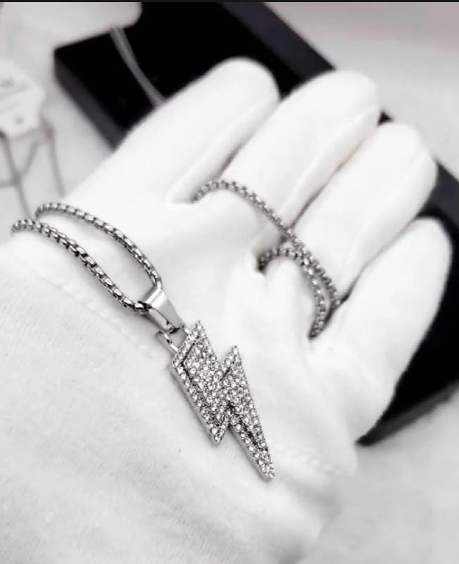 Stylish Stainless Steel Flash Pendant Chain for Mens and Womens