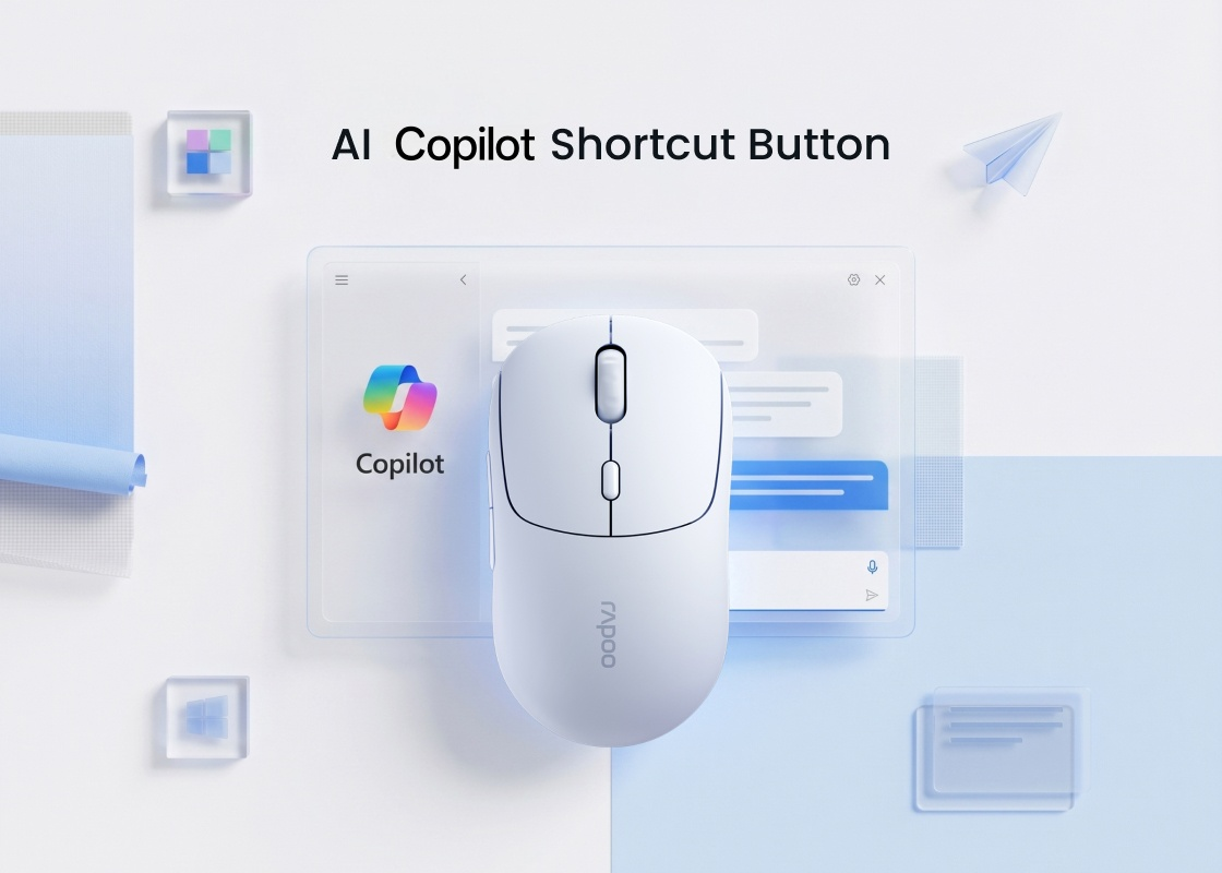 RAPOO M360 Smart Multi-Mode Wireless Mouse with AI Copilot Button Connect via Bluetooth 5.0 and 2.4GHz 49 1fbf5e0658f6bfaa0e84972e70013fd1