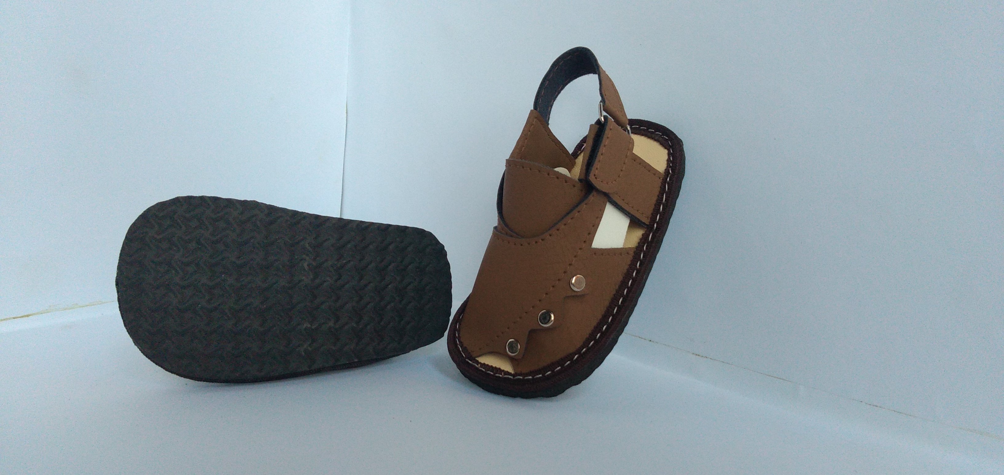 Kids Baba Sandal Button Style Kids Peshawari sandal
