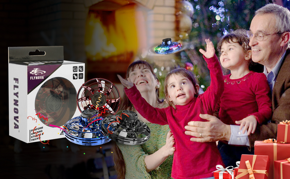 Led Mini Drone With Boomerang Function - Fun Spinner Flying Toy For Kids Perfect For Indoor And Outdoor Play