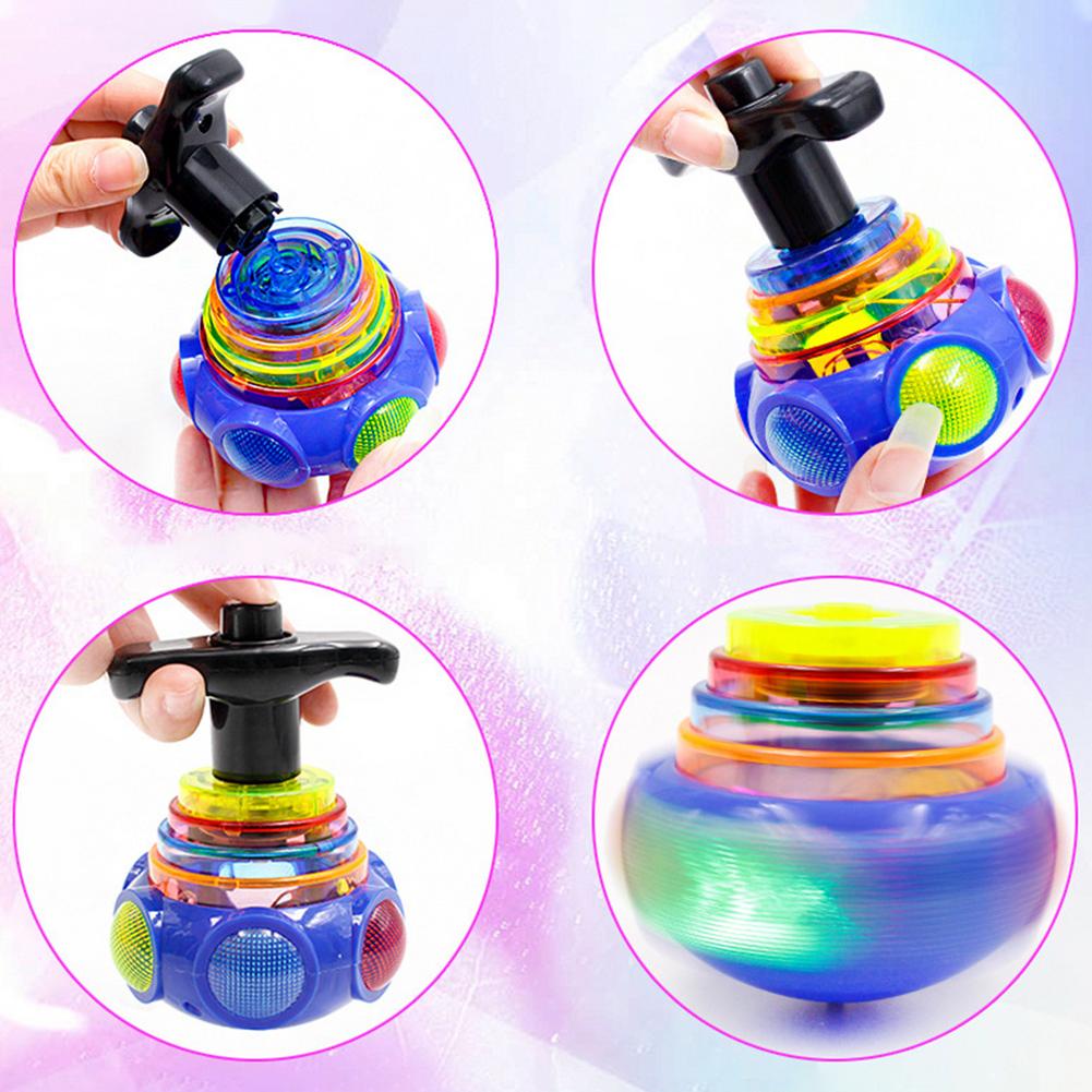 Stylish Lattoo with LED Light & Music Spinning Toy for Kids