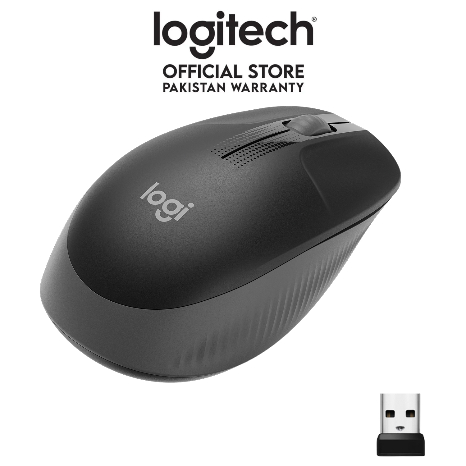 LOGITECH M190 FULL-SIZE WIRELESS MOUSE Black
