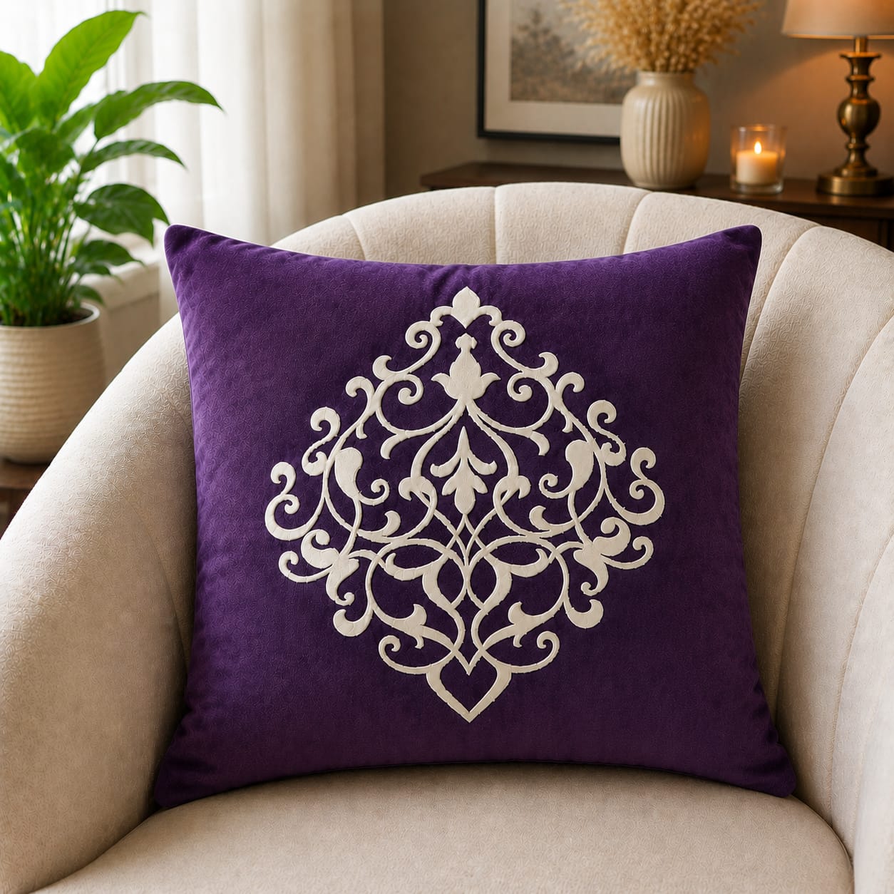 Decent Soft Velvet Cushion Cover Specific Style/ Color Best For Sofa And Bed Decorated By Ayat Bedding