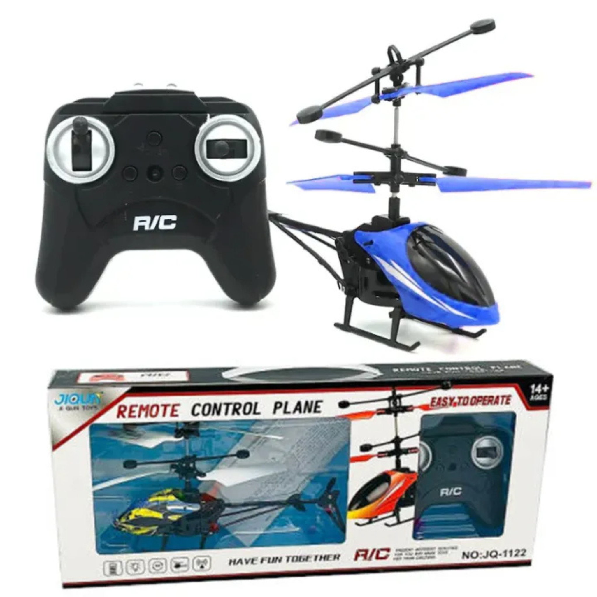 Helicopter Remote Control Toy for Kids Model NO:JQ-1122 And Model No:1804R - LED RC Flying Sensor with Easy Operation
